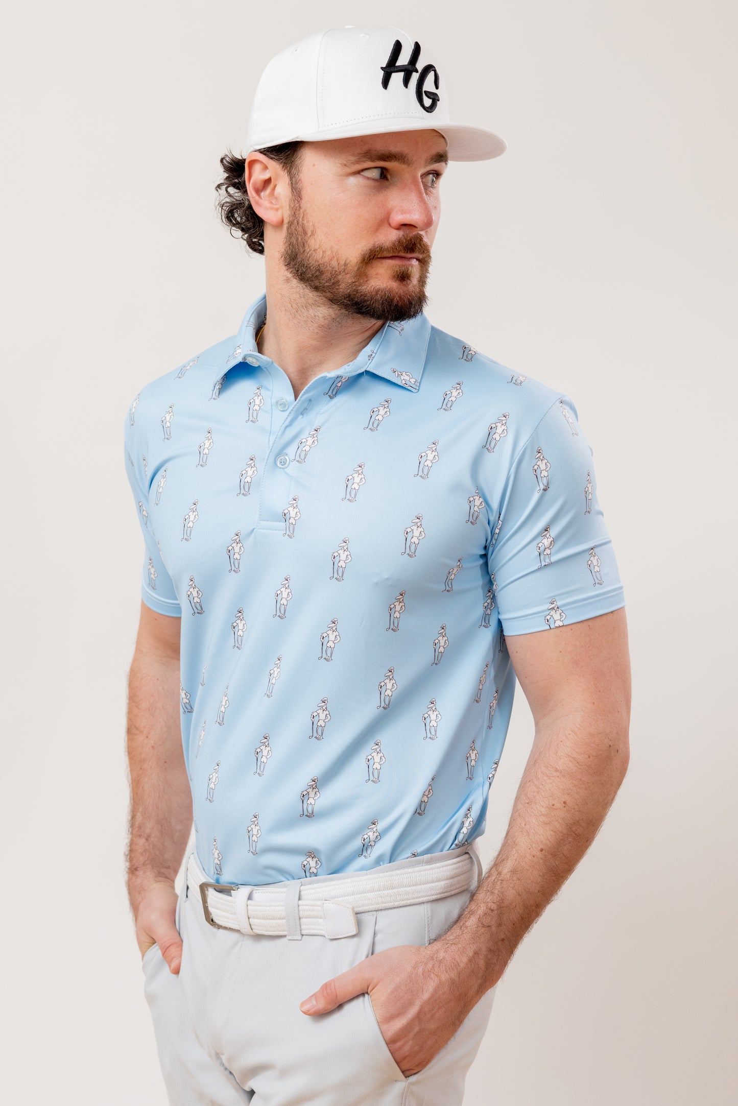 Curtis the Birdus golf shirt