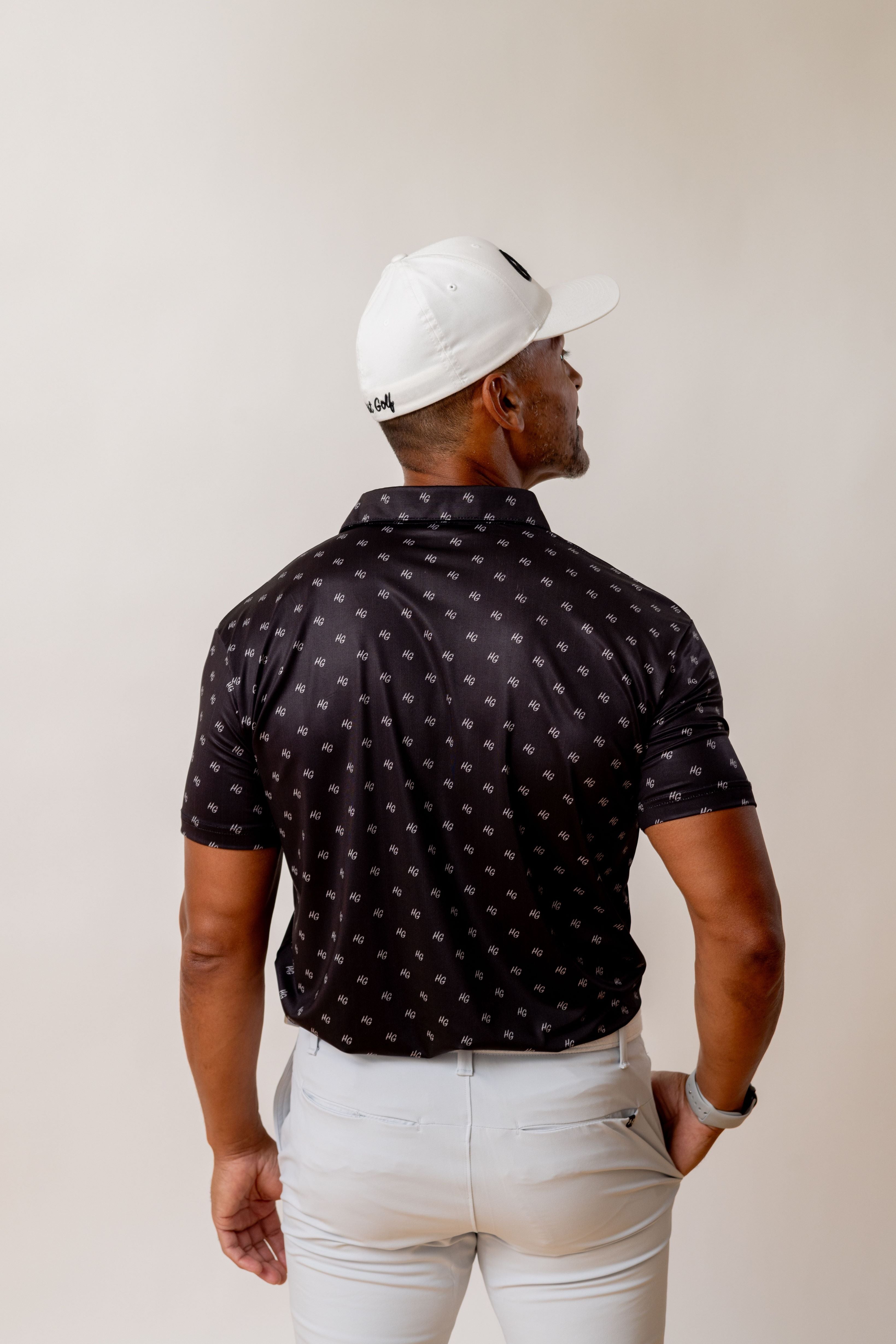 Polka dot deals golf shirt