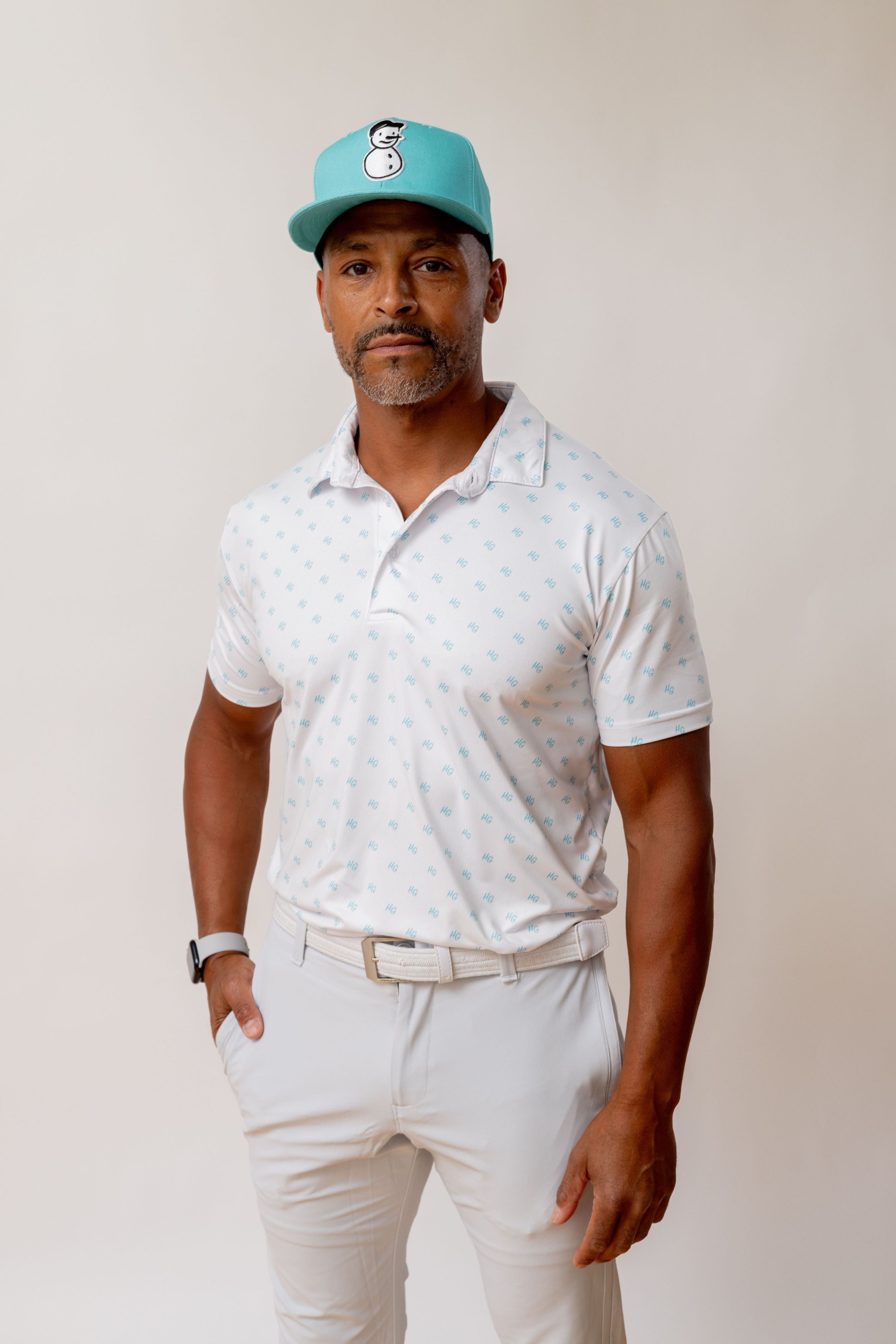 Polka dot golf on sale shirt