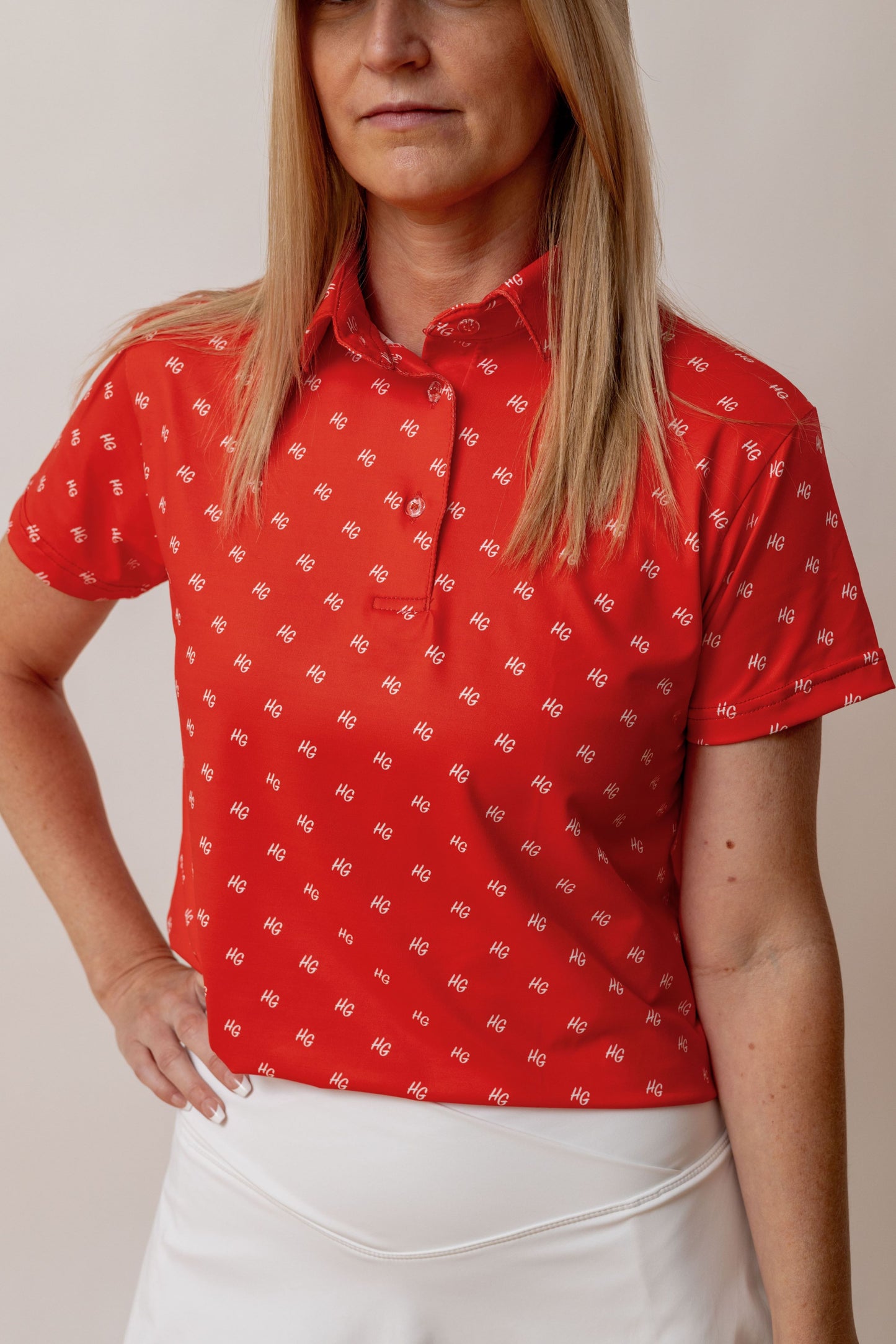 HG Polka Dot Women's Golf Shirt