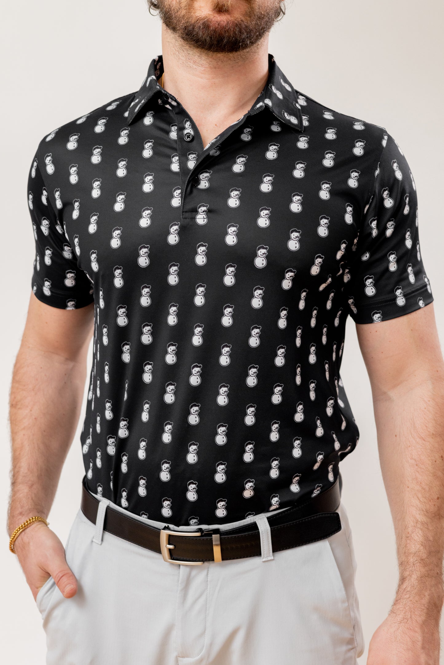 Neighthan the Snowman golf shirt