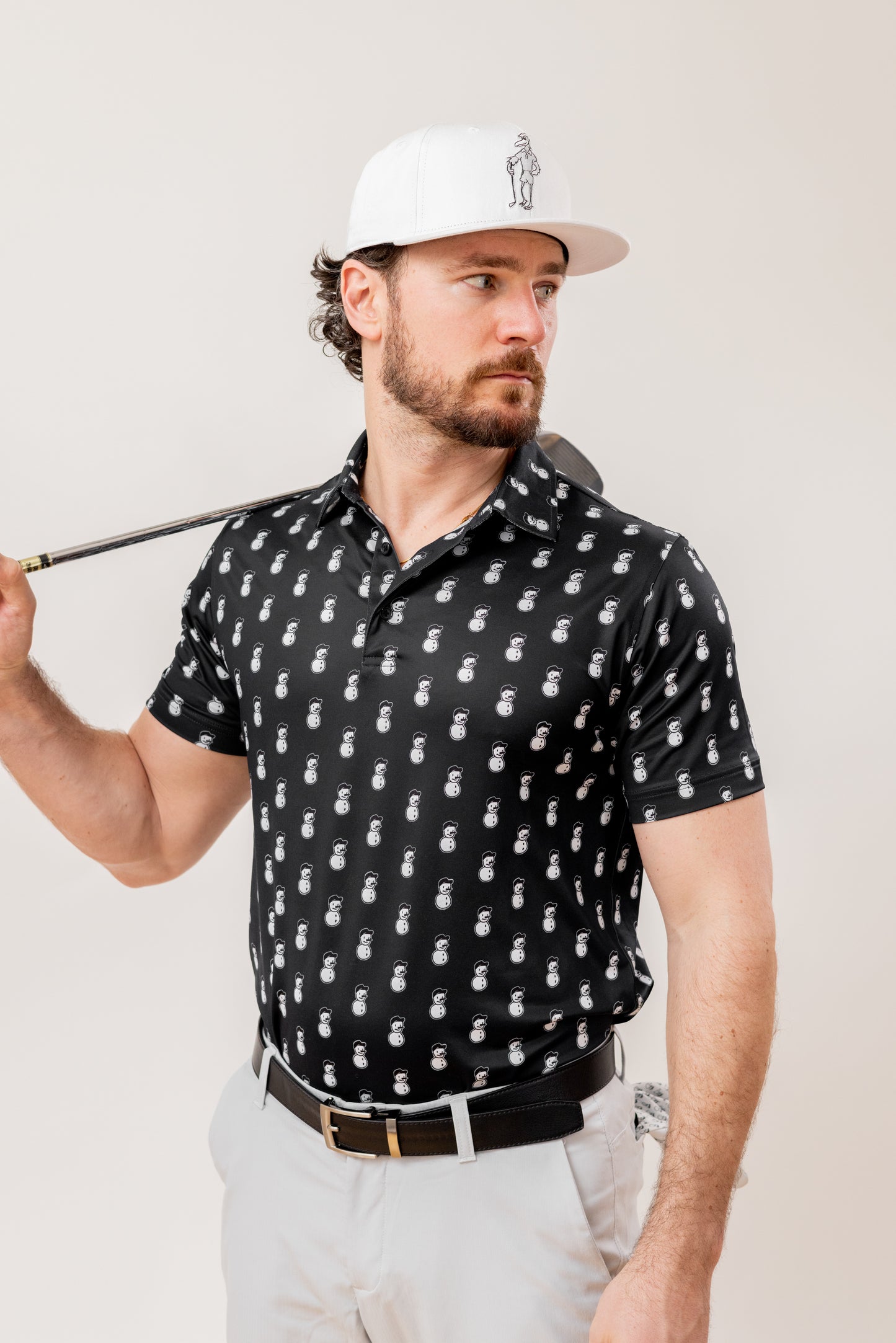 Neighthan the Snowman golf shirt