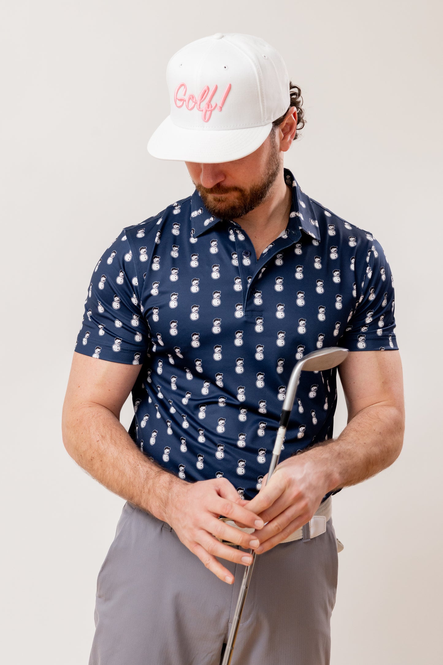 Neighthan the Snowman golf shirt