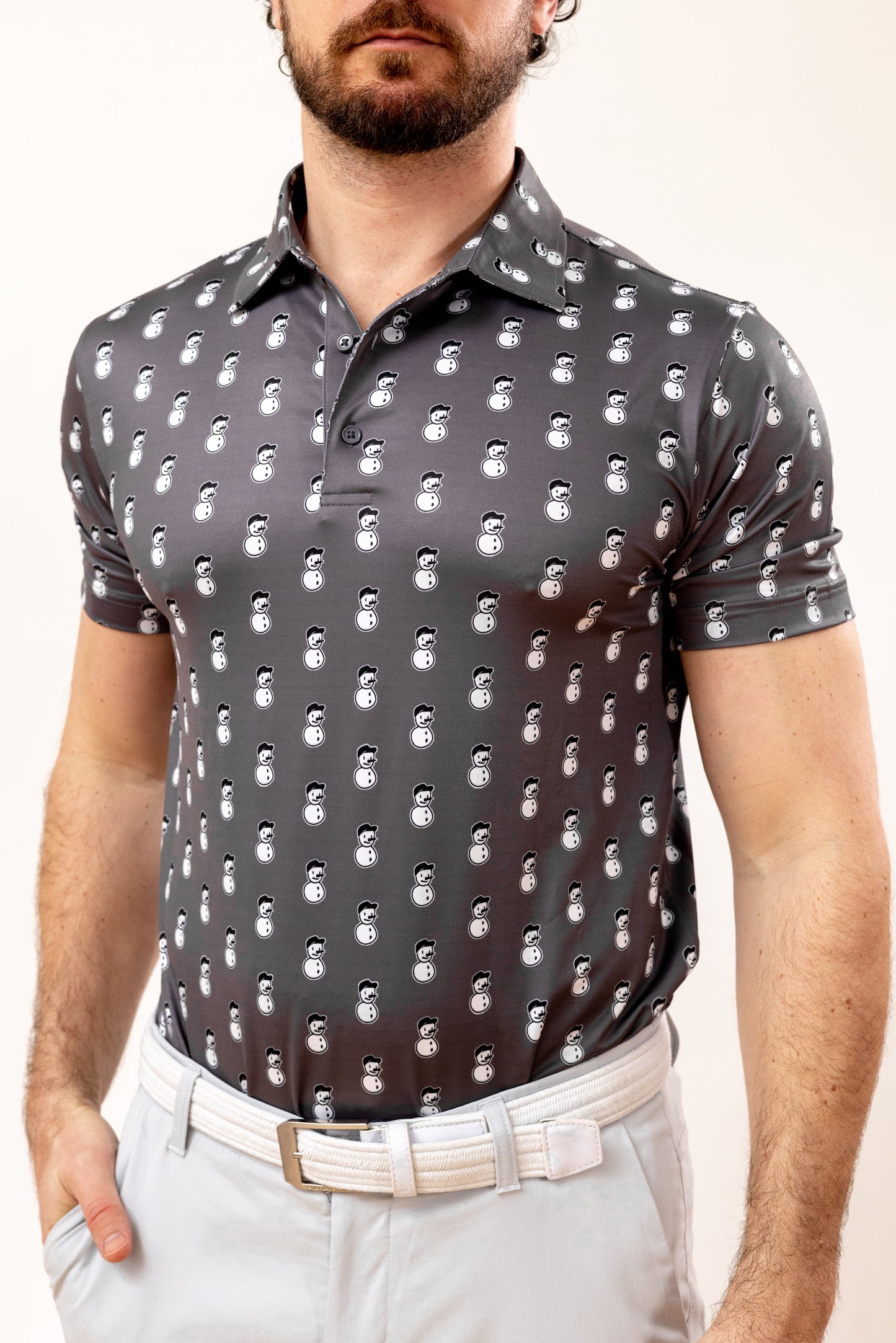 Neighthan the Snowman golf shirt