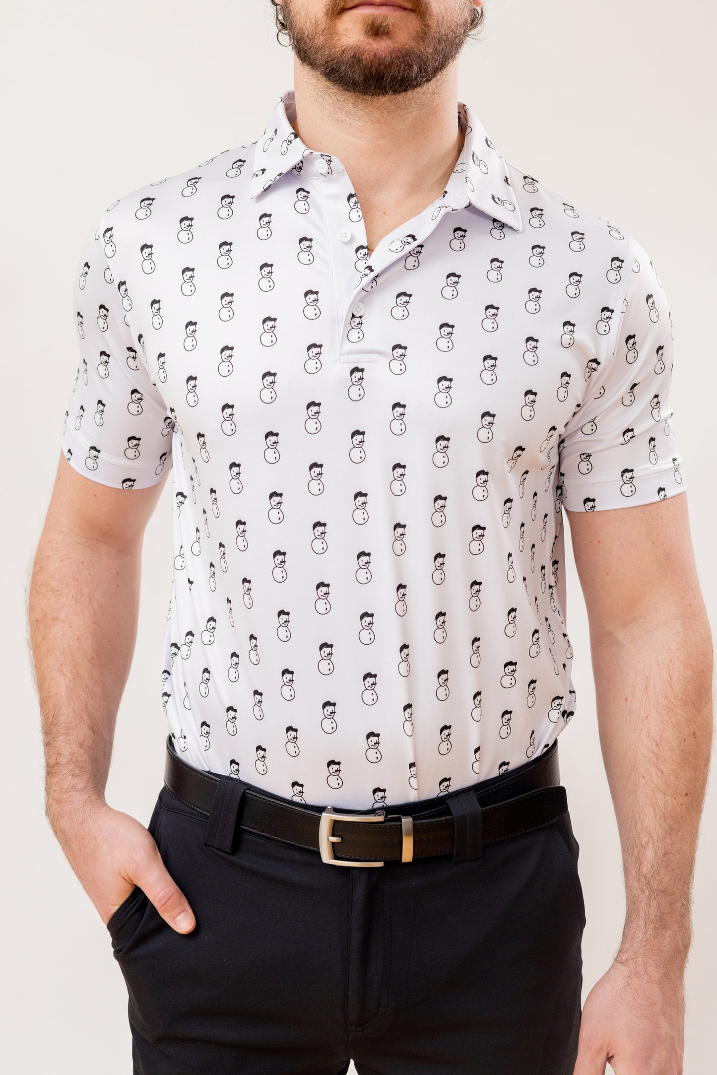 Neighthan the Snowman golf shirt